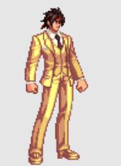 格斗家(男)的西装节特别金色装扮