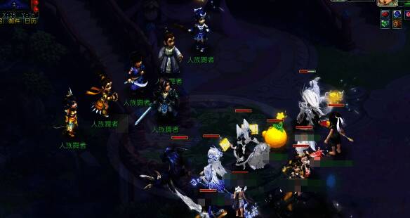 与各使者战斗画面