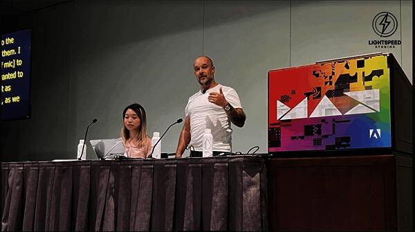 Steve Martin在Adobe MAX 2022大会现场