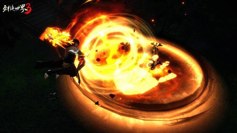 丐帮施展伏虎拳式场景图