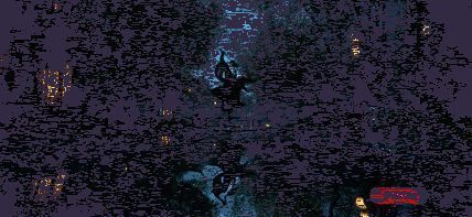 《逆水寒》手游光追开启后石板路水洼倒映画面动图