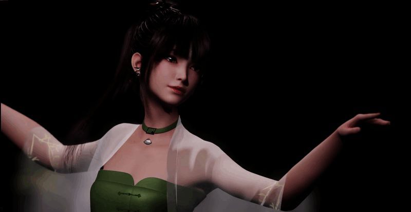 虚拟人婉儿舞台表演姿态