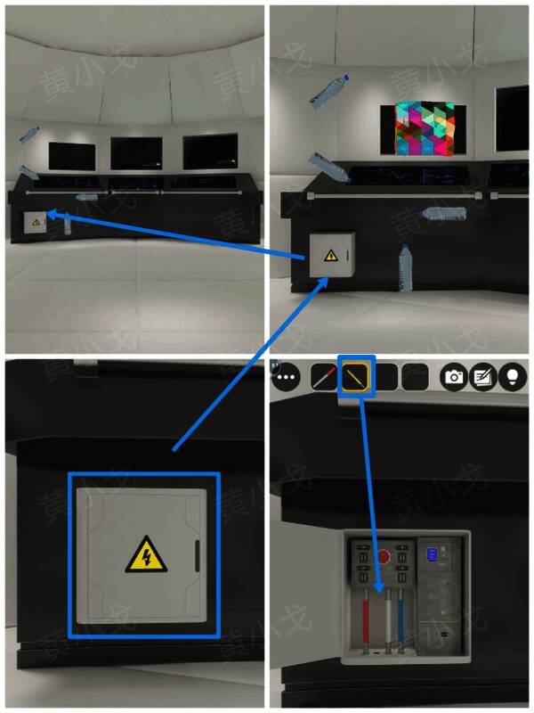在电箱安装电极管的画面