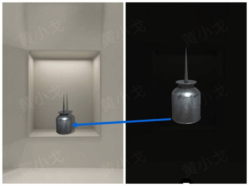 打开柜子获得润滑油的画面