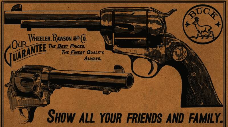 牛仔左轮手枪图片