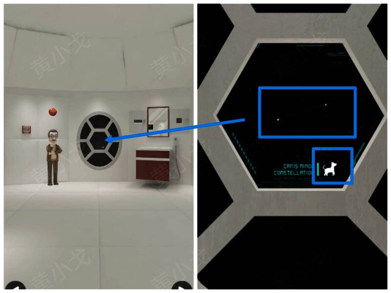 窗户上的星象图片