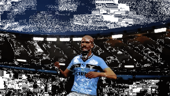 贝隆一脚射门技巧展示动图