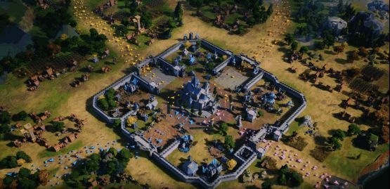 《龙石战争》主城画面