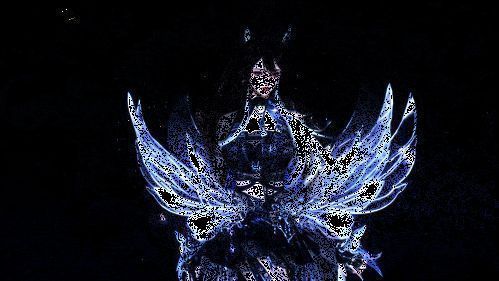 少女在星空的动图示例