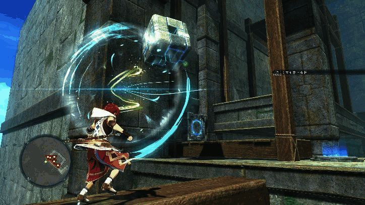 《伊苏 X -诺曼荣光-》玛那抓取动作画面1