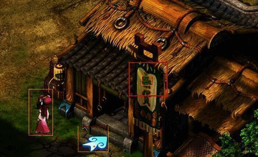 杂货铺处的隐藏宝箱