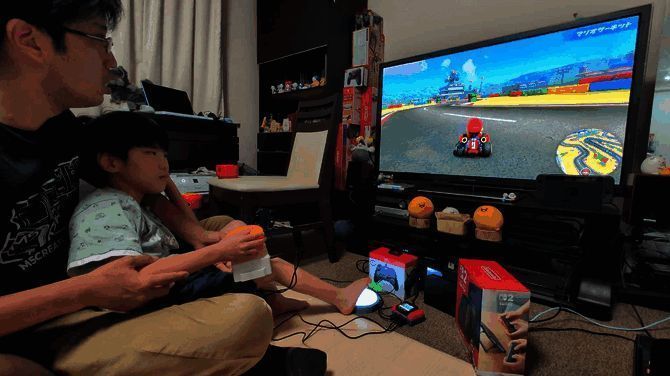 日本父亲和残障专用手柄相关场景