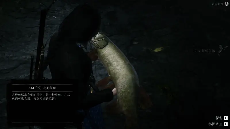 荒野大镖客2钓鱼操作图