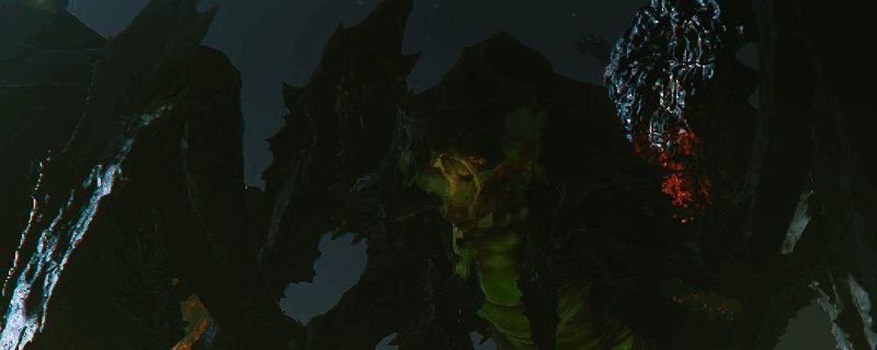 游戏中玩家与吐酸泰坦激烈交战的画面,场景紧张刺激