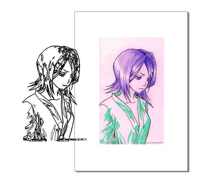 最终线稿效果图,线条流畅,细节表现清晰