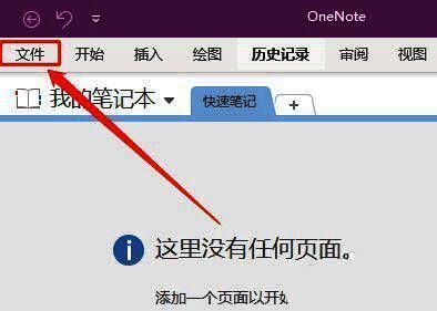 OneNote选项菜单界面，包含多个设置分类