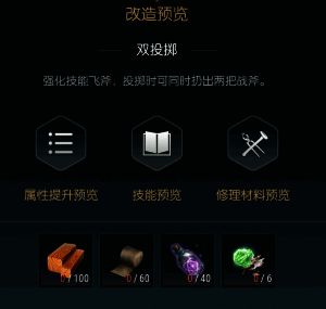 改造六配件装配示意图，展现攻防兼备设计