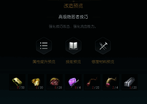 放逐者短匕第五阶段改造所需关键材料展示