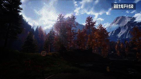 游戏内高清场景展示,阳光透过动态云层洒落大地