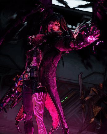 《无主之地4》四位秘藏猎人角色展示图，包括维克丝、哈洛、拉法与亚蒙