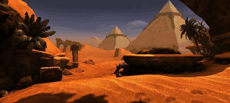 凯姆特大沙漠中金字塔矗立，环境险峻