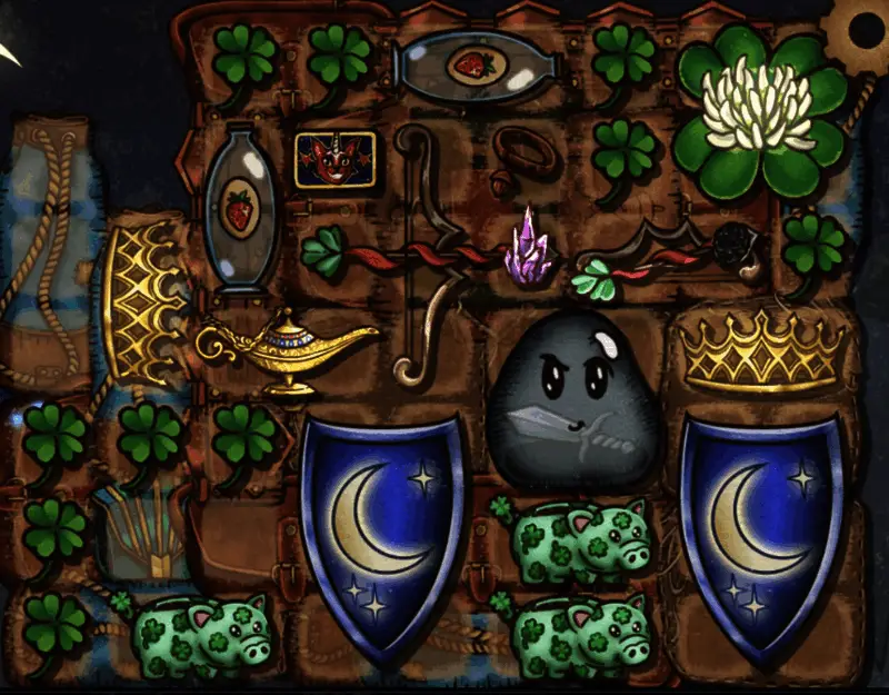 不理想构筑示例,展示资源分配失衡导致输出乏力的情况