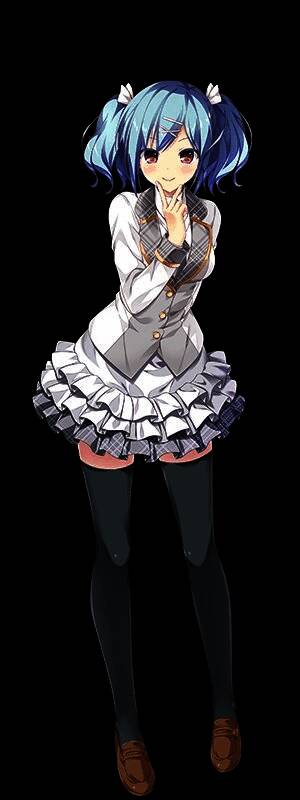 铃山美里角色画面，充满活力的笑容，展现学姐风采