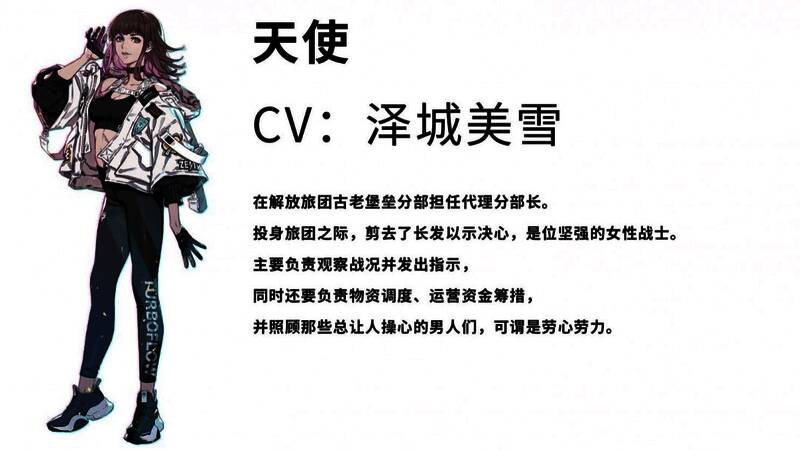 角色B设定图，头戴战术目镜，肩部搭载导弹发射器