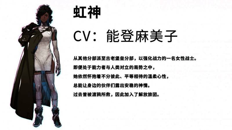 角色C立绘，风格冷峻，身披黑色斗篷