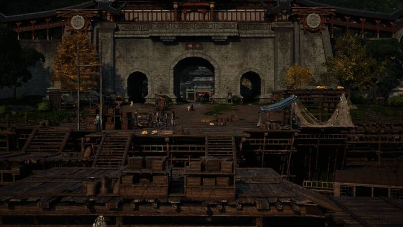 夜晚丛林中一场神秘仪式正在进行，火光映照着诡异的符文