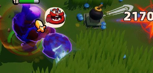 野蛮人使用特殊技能跨越塌陷区域进行反击