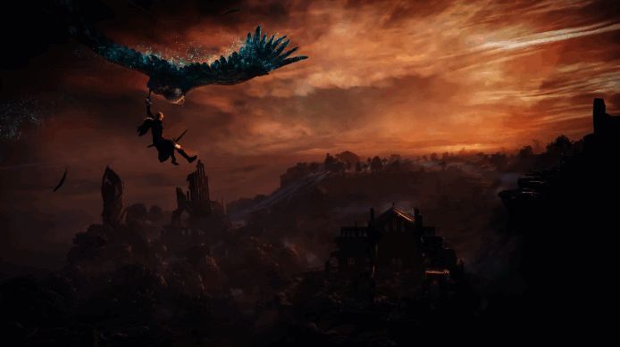 《艾尔登法环:黑夜君临》游戏封面风格展示,暗黑奇幻氛围浓厚