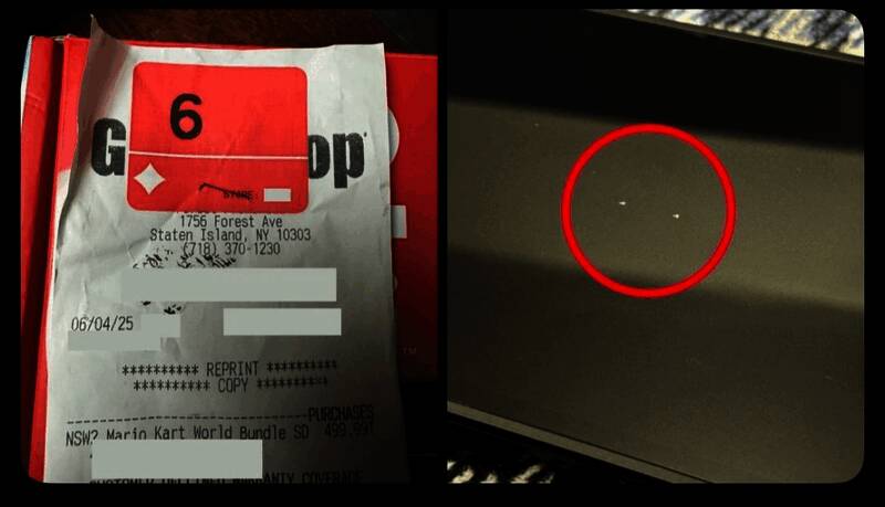 GameStop门店员工正在检查包装规范,防止类似事件再次发生