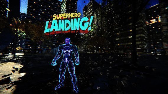 玩家在街头制止劫匪，背景是被解救的市民和警车