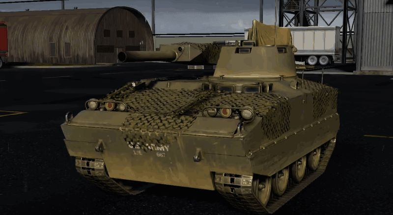 坦克试驾界面展示BMP-1坦克的操作演示