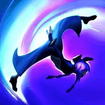 永岚开启大招后W技能图标,紫色魔法光束贯穿画面