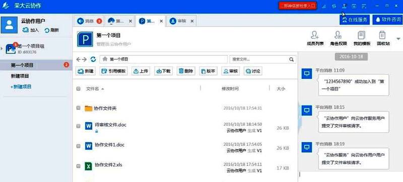 软件主操作界面截图,左侧为项目列表,右侧为功能操作区