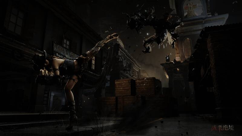 《战栗绝境》游戏实机画面,展示激烈对战场景