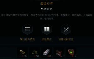 捕狩猎叉第三阶段改造材料清单截图