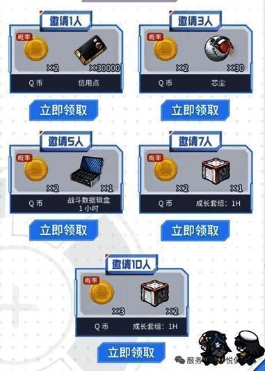 邀请好友活动说明页面,清晰列出奖励规则