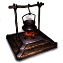 游戏中烹饪台界面展示，操作界面清晰显示各类食材组合选项