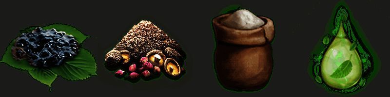 草饲料配方界面截图，清晰列出所需材料及数量