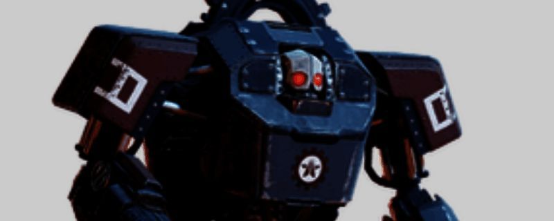 绝地潜兵2中蹂躏者正面视角展示,手持重型武器,装甲厚重