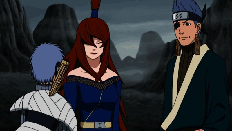 照美冥身着正式水影装束,站在雾隐村前,象征新时代的到来