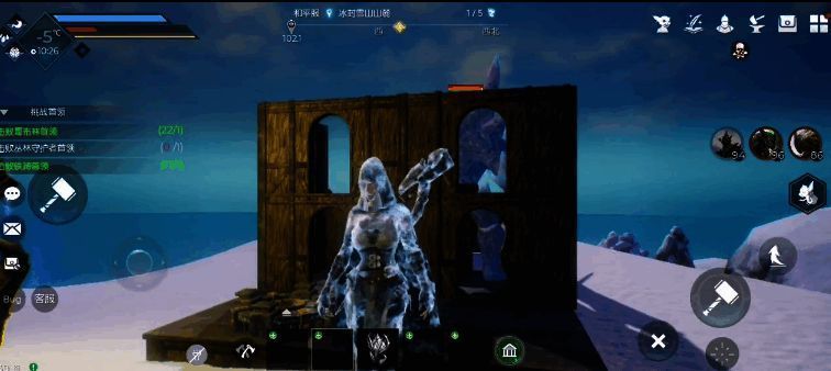 困兽房主体结构示意图，展示墙体布局与顶部覆盖细节