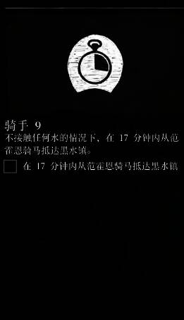 地图界面截图,显示范霍恩到黑水镇的大致路径