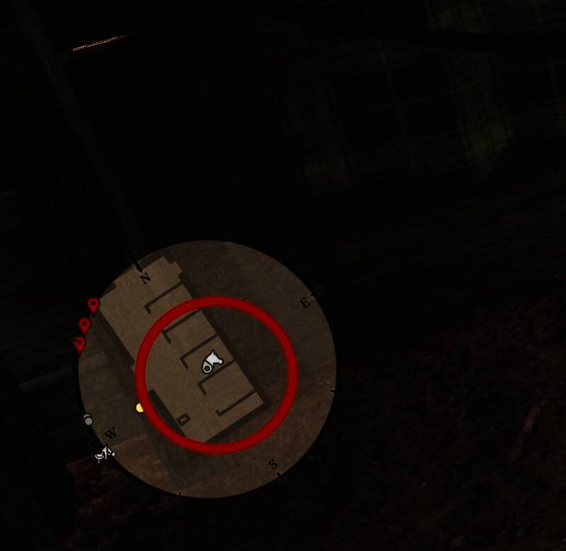 夜色下的逃亡，主角回头张望，确认无人追击