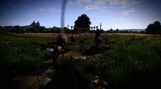 战斗画面截图,呈现中世纪冷兵器对战的激烈与真实感