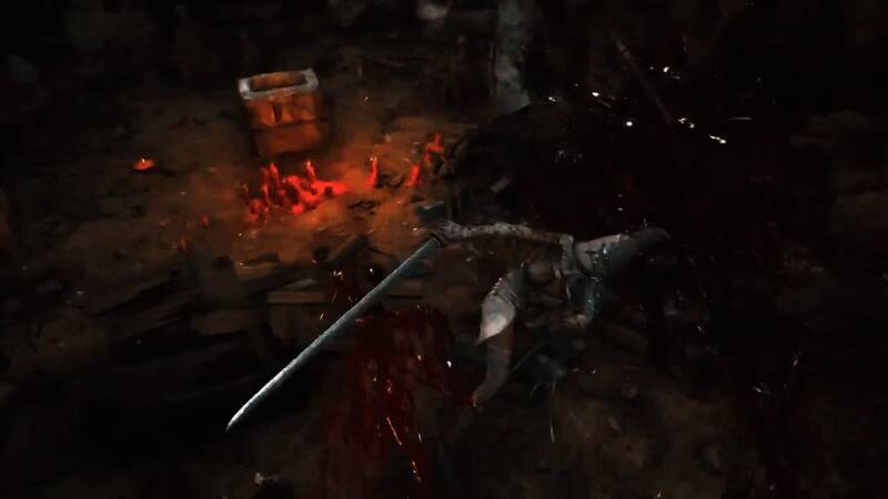 主角“无常”手持武器立绘，服饰细节精致，氛围感十足