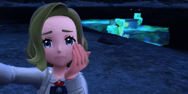 帕底亚地区全图晶化后的截图，地面与天空均呈现异常晶体反射效果